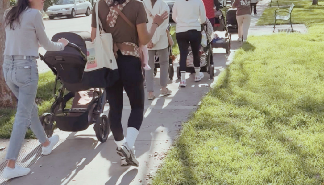 Playa Vista Mom Walk at Crescent Park North Fountain